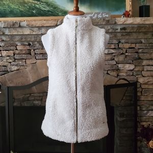 EUC/ Calvin Klein Ivory Sherpa Vest